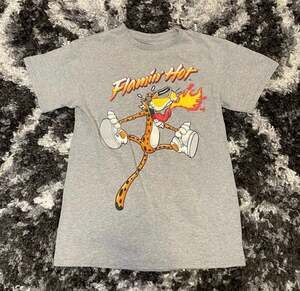 Cheetos Flamin' Hot Chester Cheetah Jumping Graphic T-Shirt - Gray